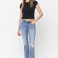 Vervet MidRise Crop Flare Jeans