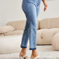 Judy Blue Full Size Release Hem Cropped Bootcut Jeans