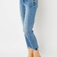 Judy Blue Full Size Cuffed Hem Low Waist Slim Jeans