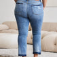 Judy Blue Full Size Release Hem Cropped Bootcut Jeans