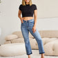 Judy Blue Full Size Release Hem Cropped Bootcut Jeans