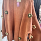 Brown flower cardigan