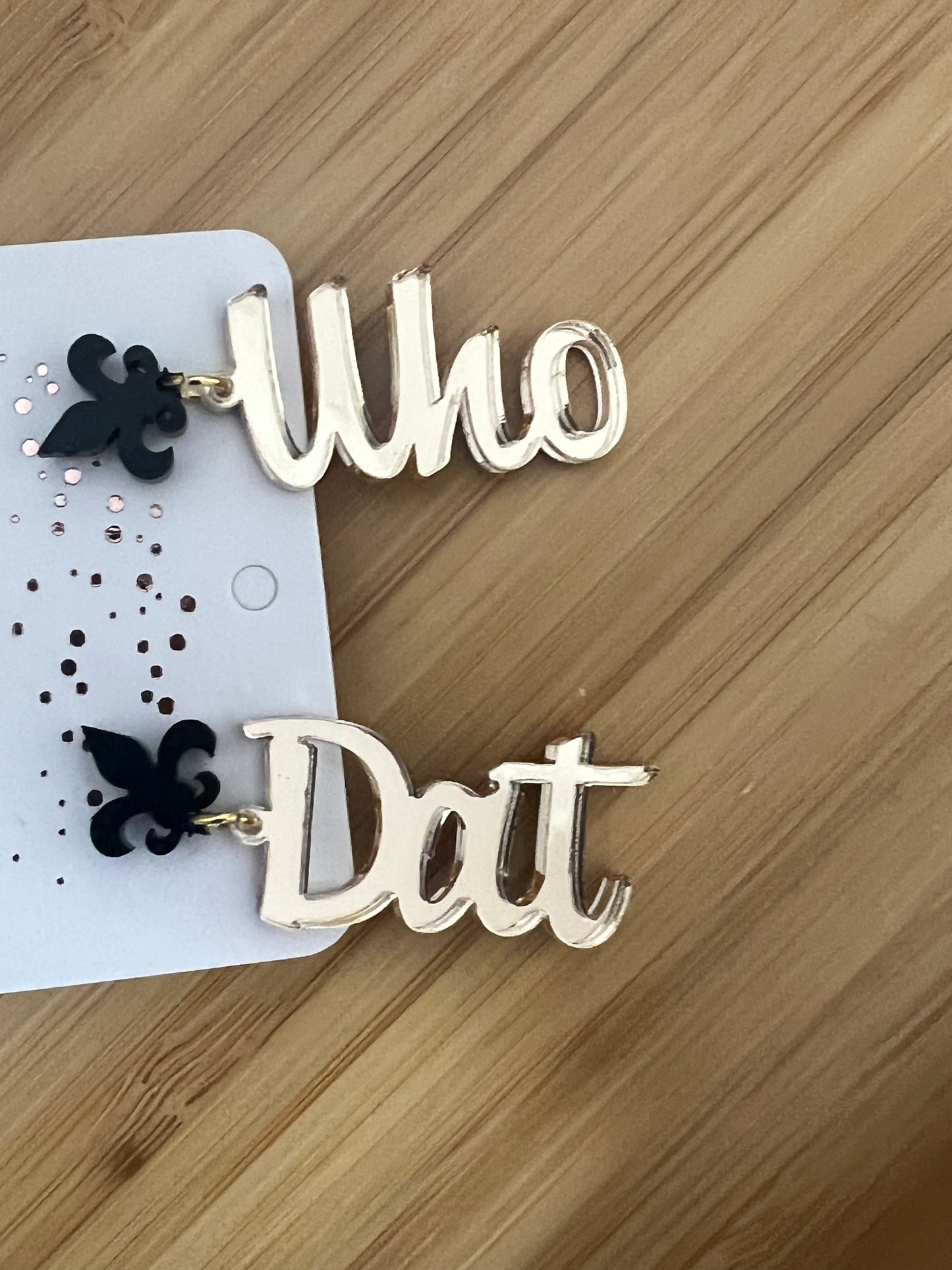 WHO DAT!!! Earrings