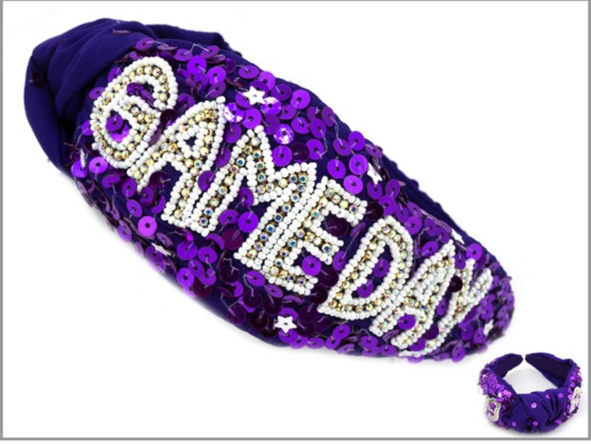 Gameday beaded headband!