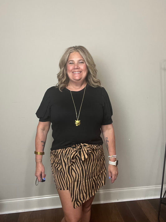 Tiger stripe skort