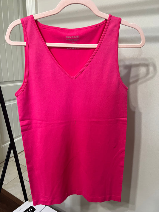 Hot pink seamless tank