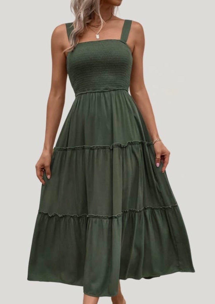 Olive You! 3-tiered Dress