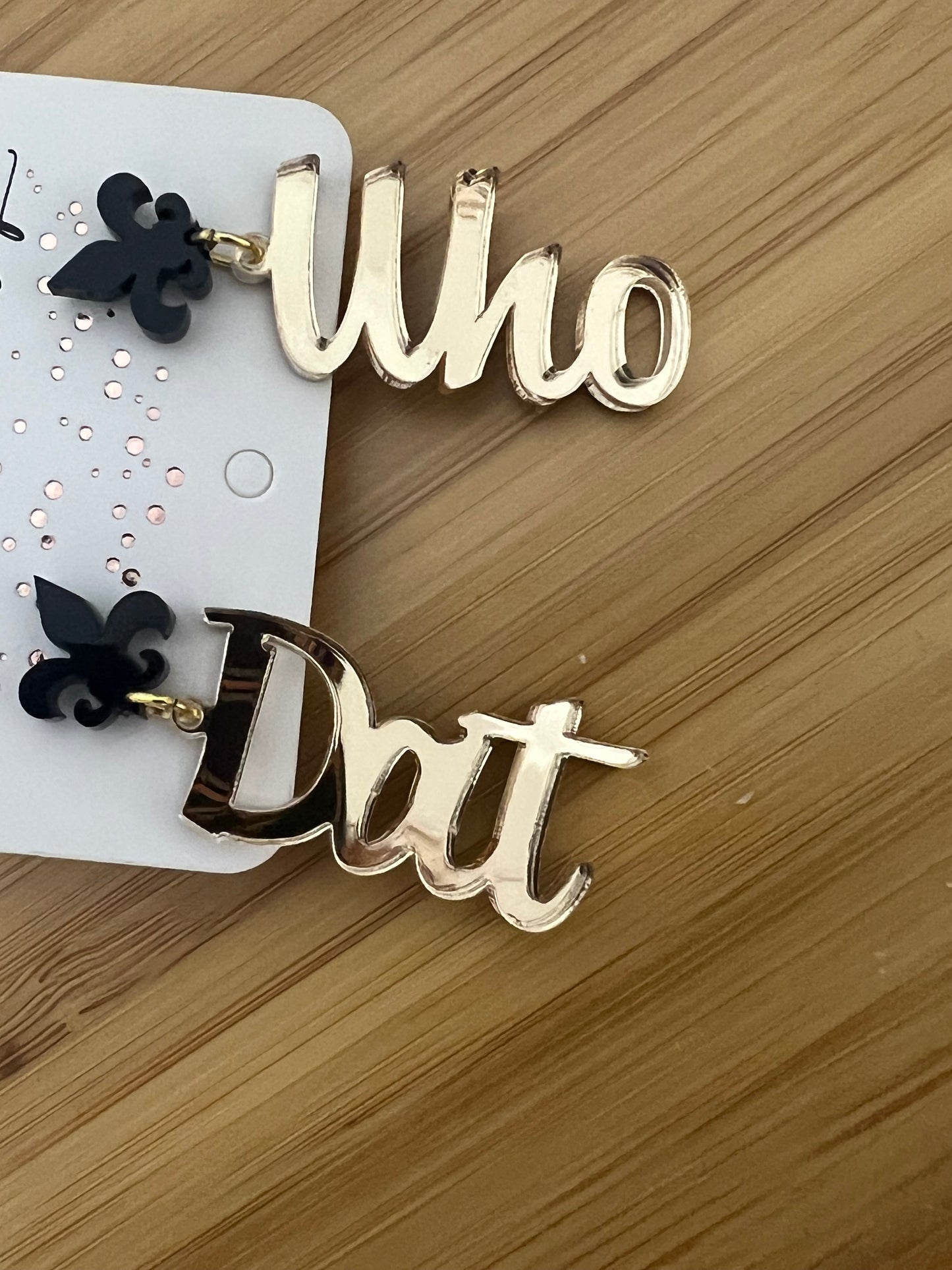 WHO DAT!!! Earrings