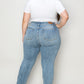 Judy Blue Full Size Cuffed Hem Low Waist Slim Jeans