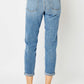 Judy Blue Full Size Cuffed Hem Low Waist Slim Jeans